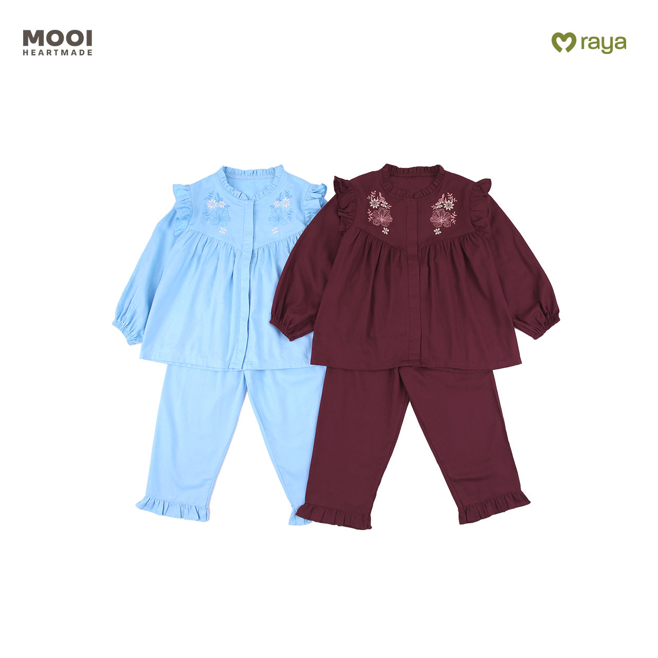 Mooi Setelan Anak Perempuan Raya Collection Hagia Tunik Set