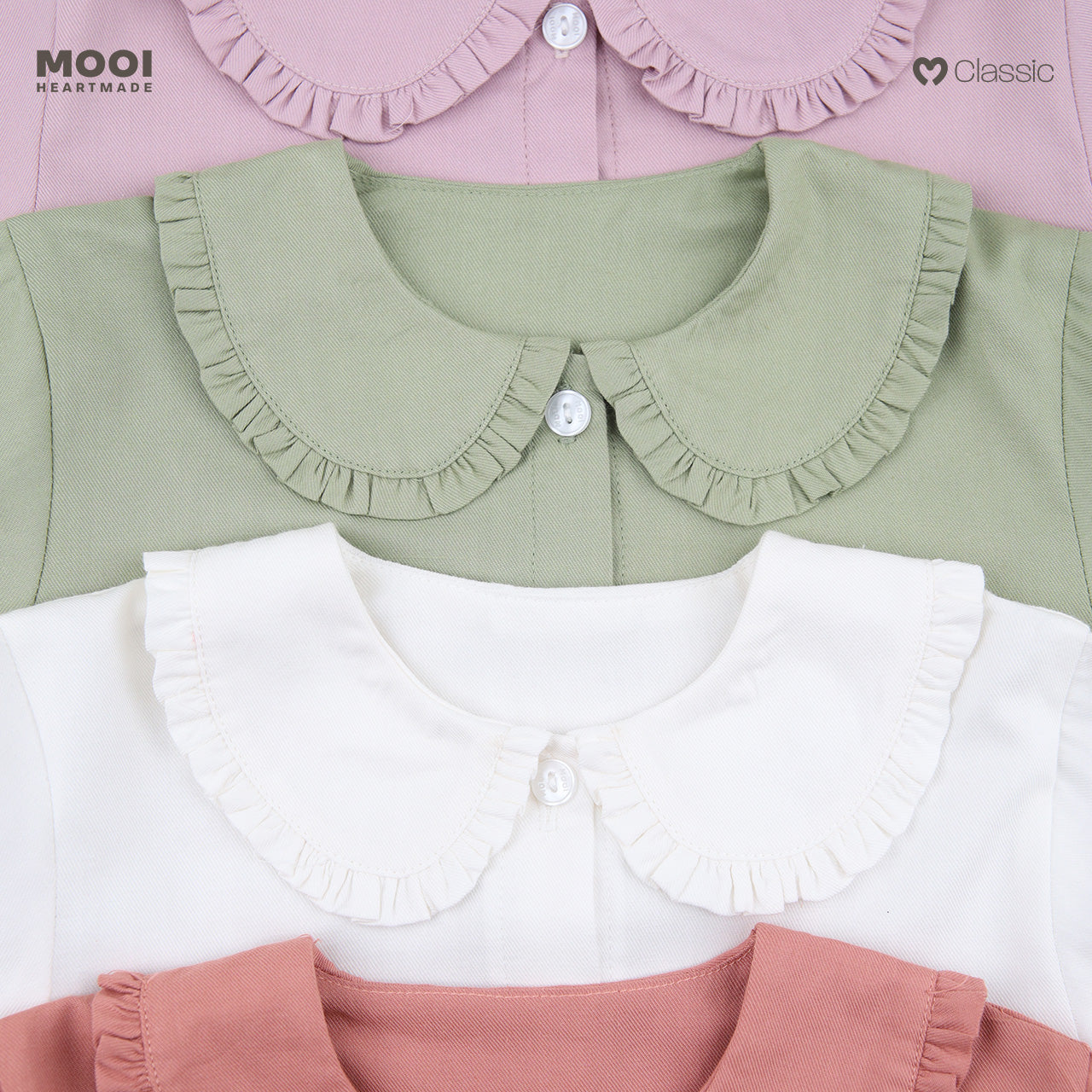 Mooi Atasan Anak Perempuan Abigail Long Sleeve Shirt