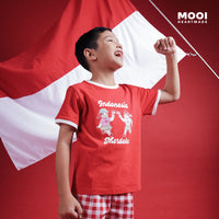 Mooi Merdeka Kaos Kemerdekaan 17 Agustus T-shirt Anak Merdeka Vintage Tee Indonesia Merdeka
