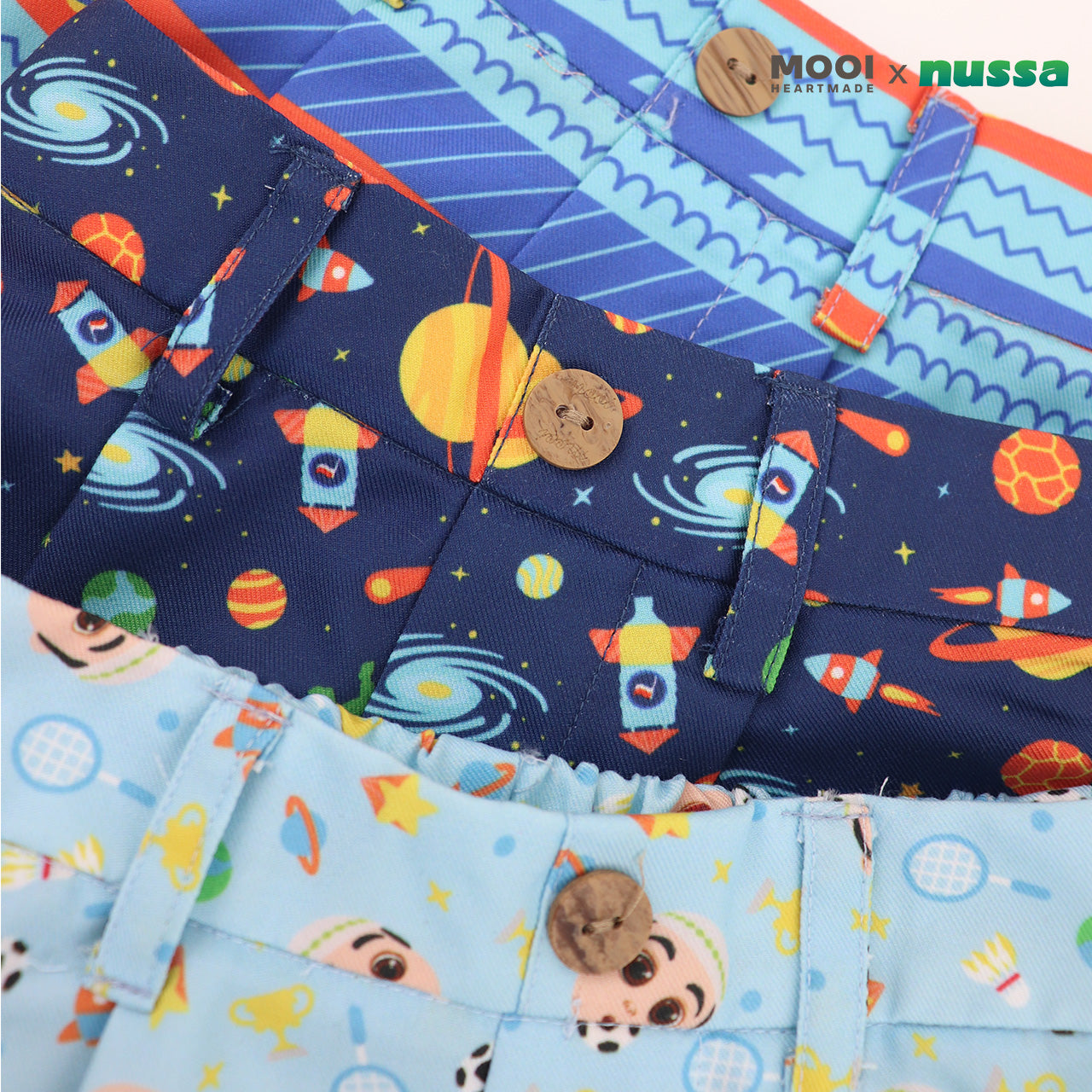 Mooi x Nussa Celana Pendek Anak Nussa Pants
