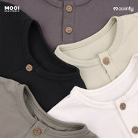 Mooi Kaos Anak Laki-Laki Comfy Button Tshirt