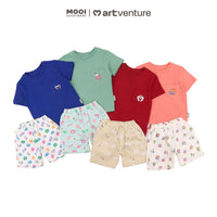Mooi Artventure x Illustrator Pocket Tee Set Setelan Anak