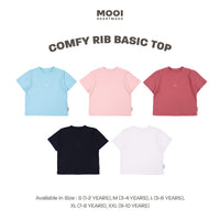 Mooi Atasan Anak Perempuan Comfy Rib Basic Top