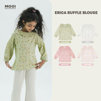 Mooi Atasan Anak Perempuan Erica Ruffle Top