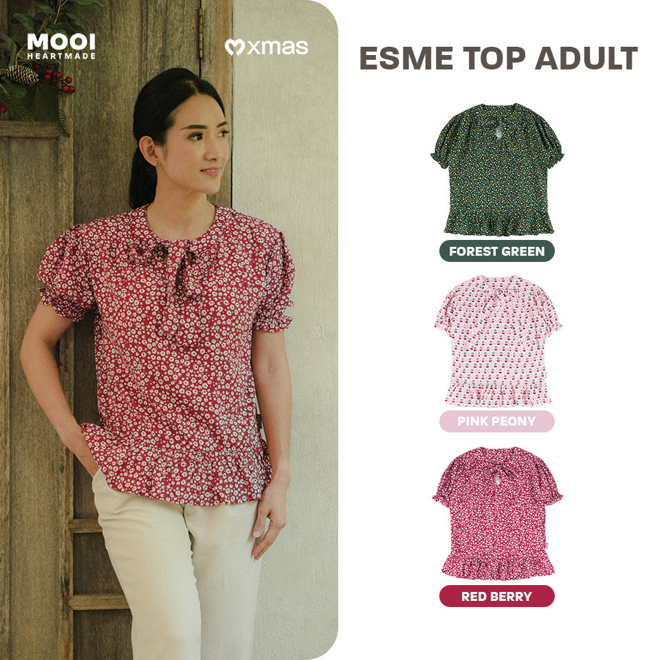Mooi Atasan Dewasa Perempuan Christmas Collection Esme Top Adult