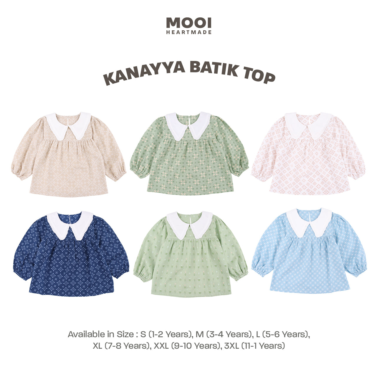 Mooi Atasan Batik Anak Perempuan Kanayya Batik Top