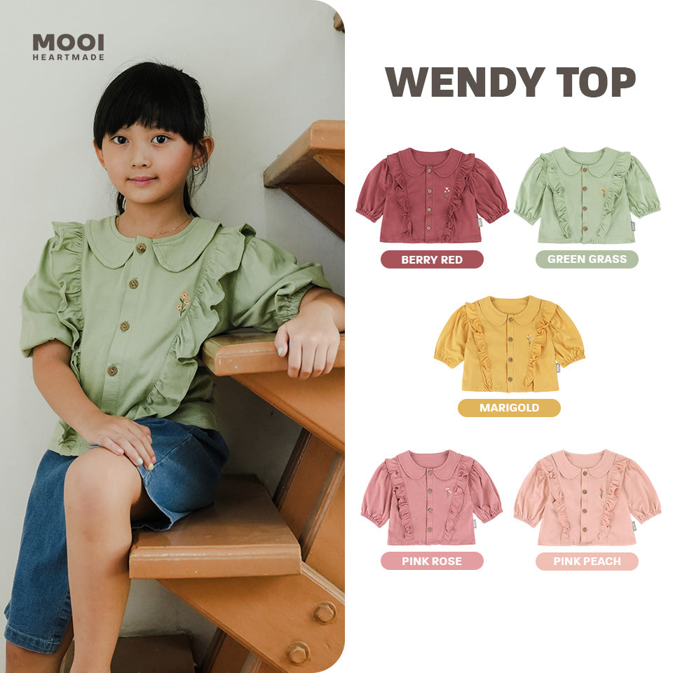 Mooi Atasan Anak Perempuan Wendy Top