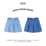 Mooi Rok Celana Skort Jeans Anak Bora Denim Skort