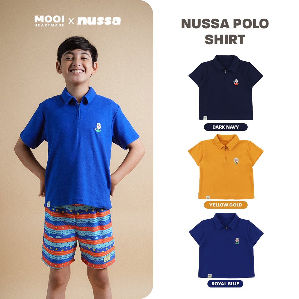 Mooi x Nussa Kemeja Anak Laki-Laki Nussa Polo Shirt
