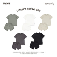 Mooi Setelan Anak Kaos Anak Comfy Retro Set