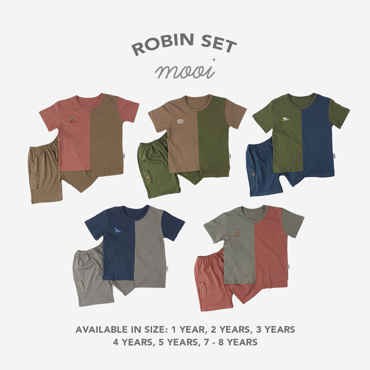 Mooi Setelan Anak Laki-laki Robin Set