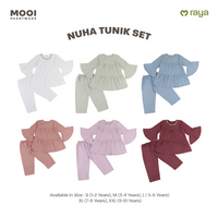 Mooi Setelan Anak Perempuan Nuha Tunik Set