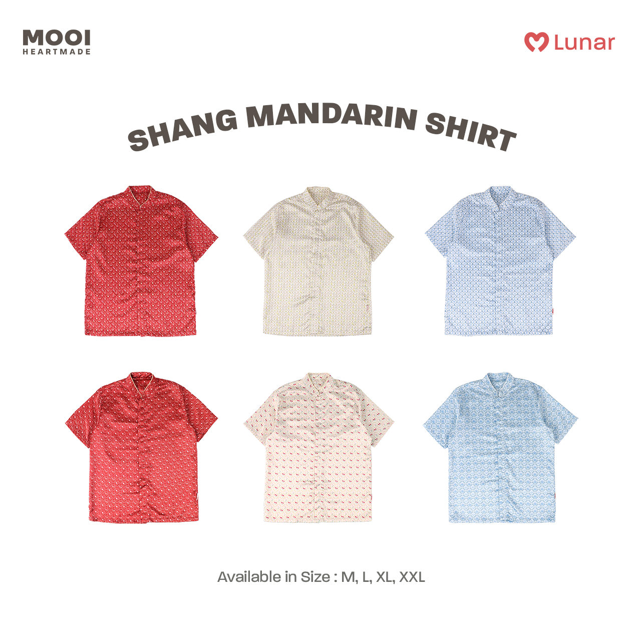 Mooi Kemeja Dewasa Lunar Collection Shang Mandarin Shirt Adult