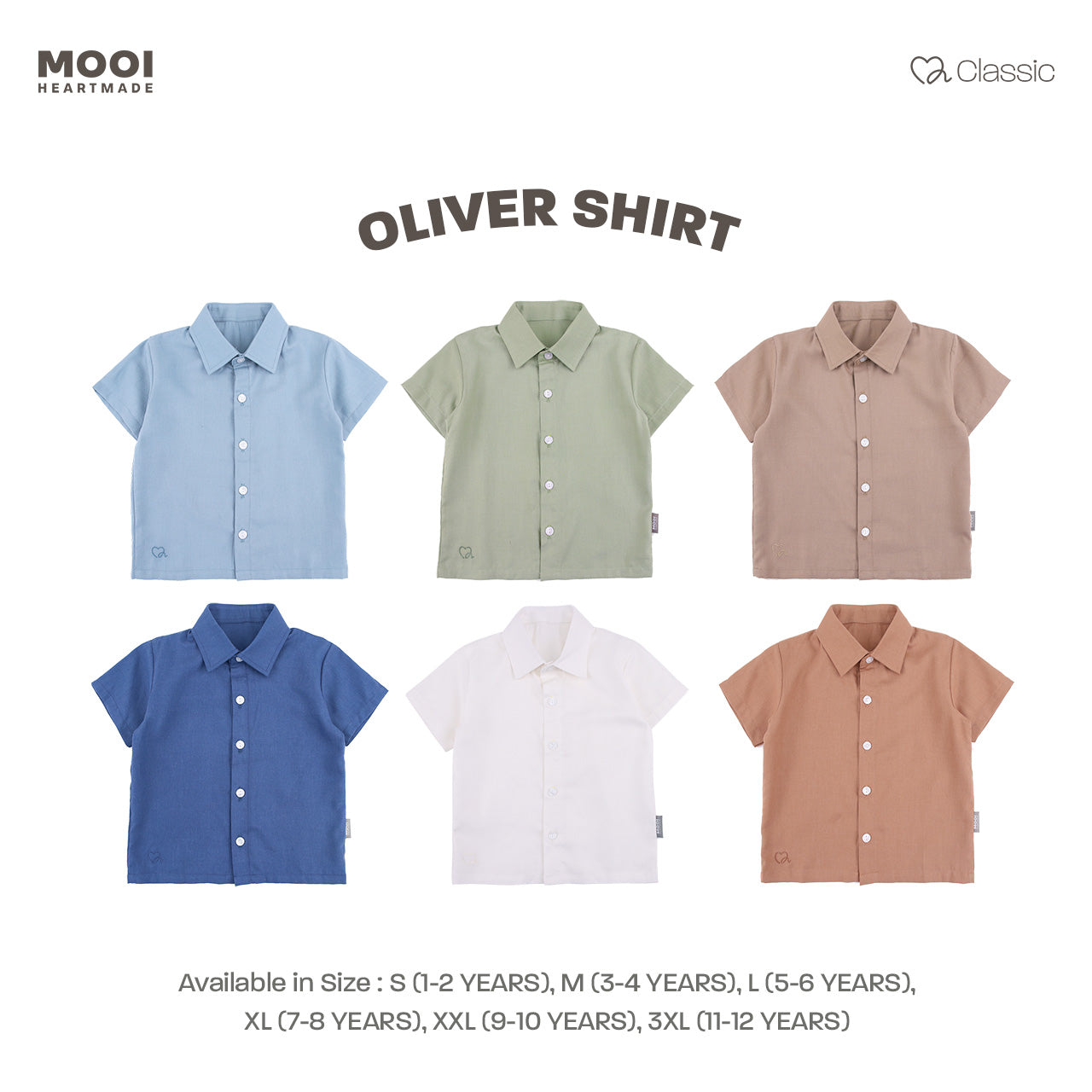 Mooi Kemeja Anak Laki-laki Oliver Shirt