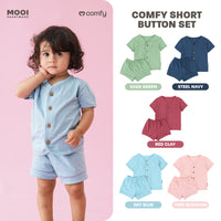 Mooi Setelan Pendek Bayi Comfy Baby Short Button Set