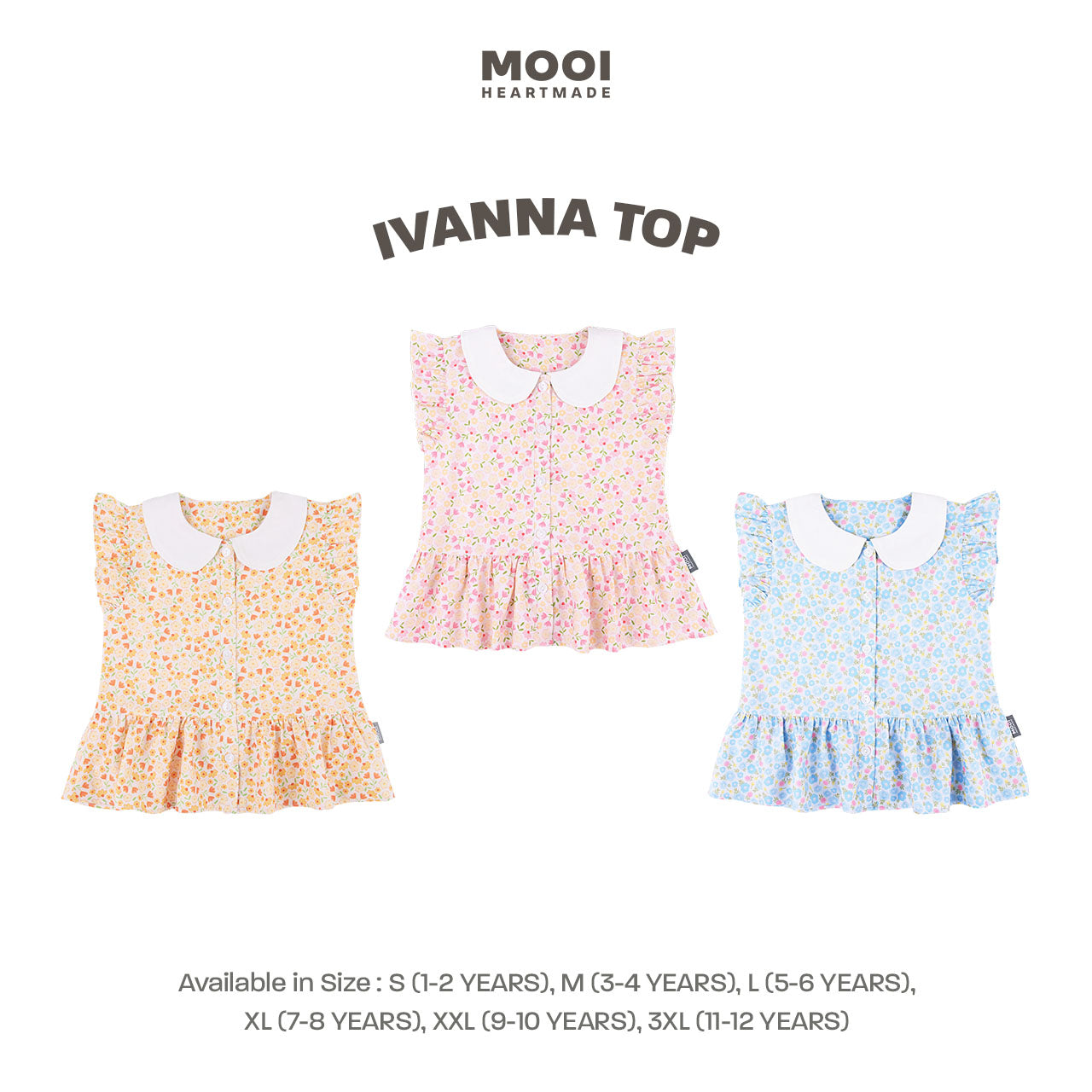 Mooi Atasan Anak Perempuan Ivanna Top
