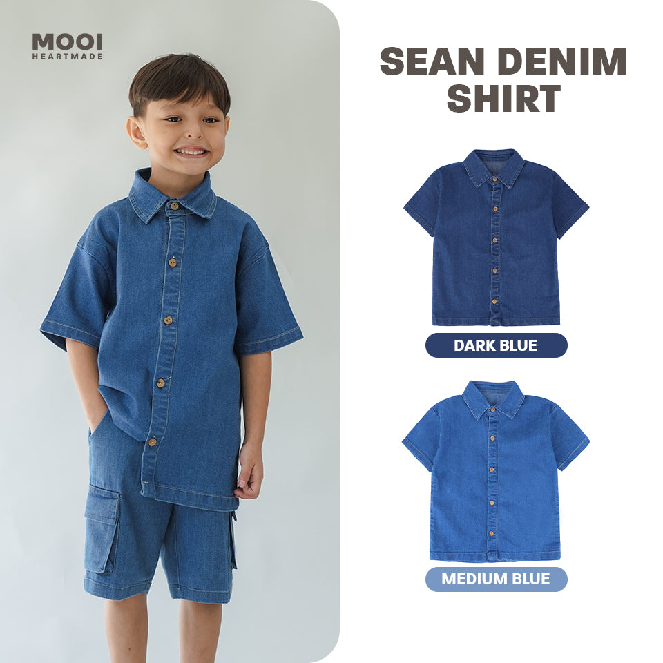 Mooi Kemeja Jeans Anak Sean Denim Shirt