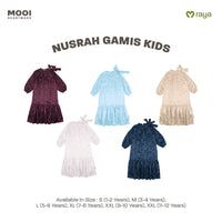 Mooi Dress Anak Gamis Anak Perempuan Raya Collection Nusrah Gamis Nawasena Series
