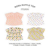 Mooi Atasan Anak Perempuan Rora Ruffle Top
