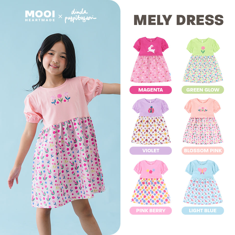 Mooi X Dinda Puspitasari Dress Anak Perempuan Mely Dress