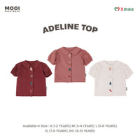 Mooi Atasan Anak Perempuan Christmas Collection Adeline Top