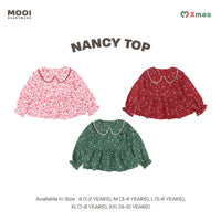 Mooi Atasan Anak Perempuan Christmas Collection Nancy Top