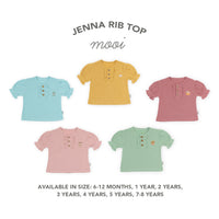 Mooi Atasan Anak Perempuan Jenna Rib Top