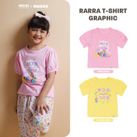 Mooi x Nussa Kaos Anak Perempuan Rarra Tshirt Graphic