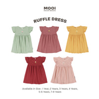 Mooi Dress Anak Perempuan Ruffle Dress