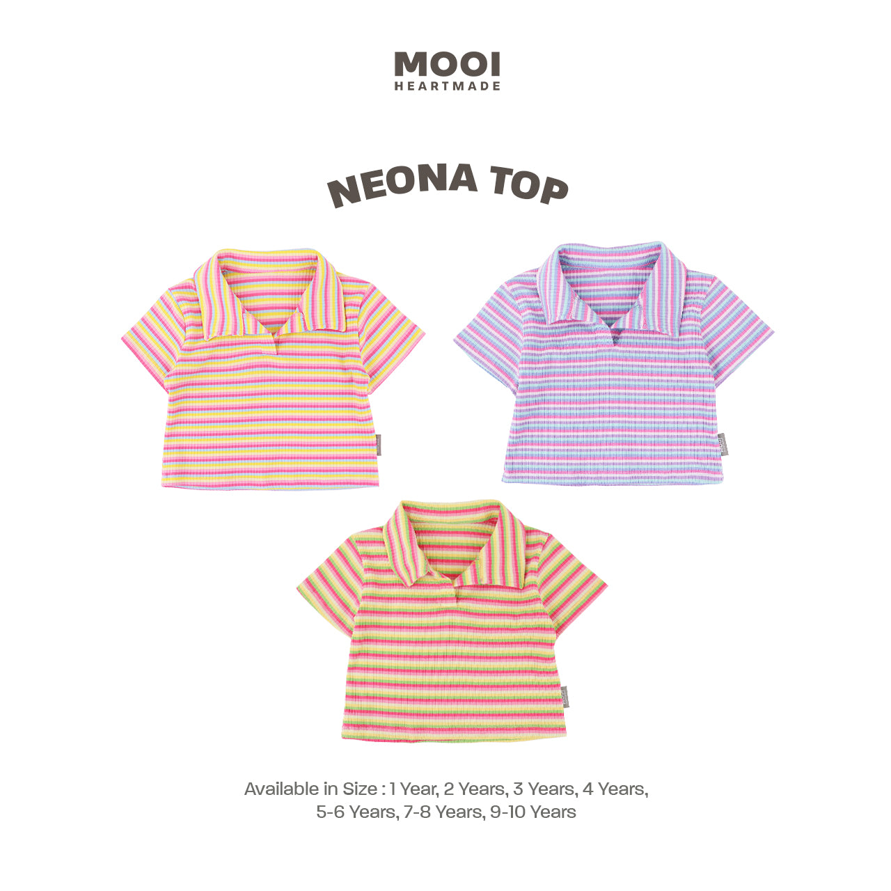 Mooi Atasan Anak Perempuan Neona Top