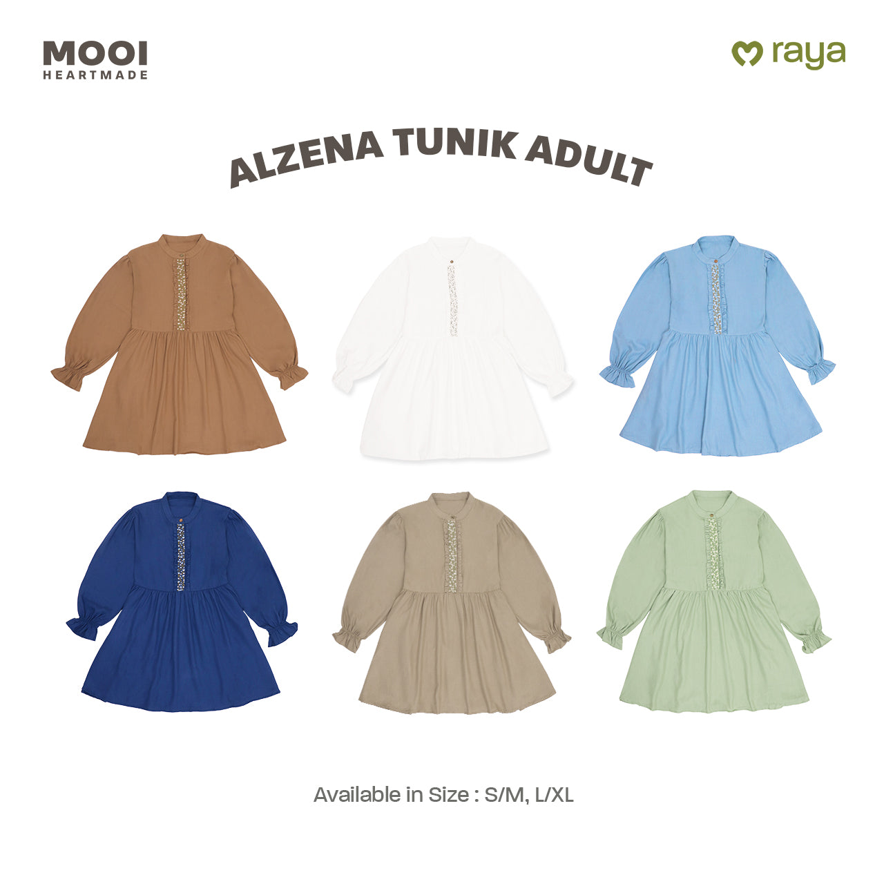 Mooi Tunik Wanita Atasan Wanita Raya Collection Alzena Tunic