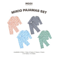 Mooi Setelan Piyama Anak Mikio Pajamas Set Print