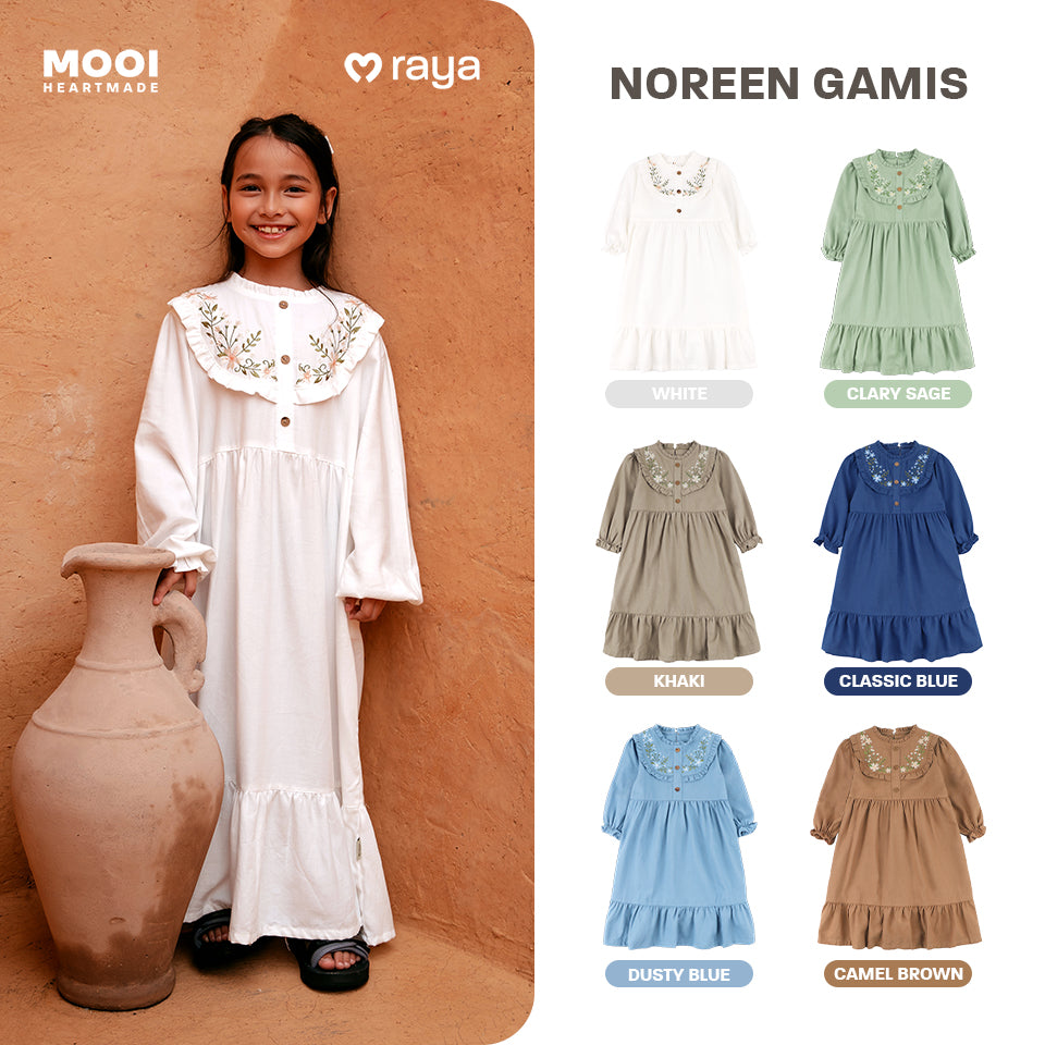 Mooi Dress Anak Gamis Anak Perempuan Raya Collection Noreen Gamis