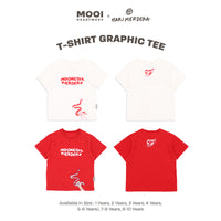 Mooi x Hari Merdeka 17 Agustus Kaos Kemerdekaan Anak T-shirt Graphic Tee