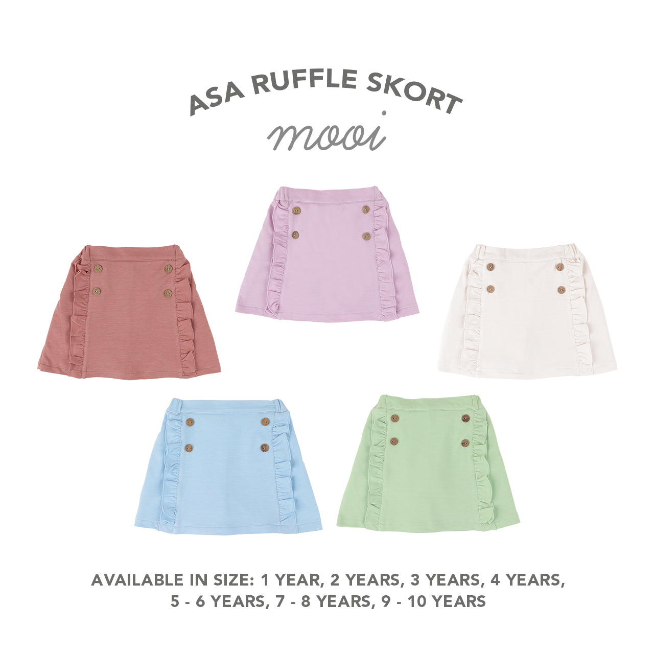 Mooi Rok Celana  Anak Perempuan Asa Ruffle Skort