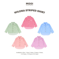 Mooi Kemeja Anak Perempuan Wilona Striped Shirt