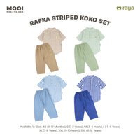 Mooi Rafka Striped Koko Set Setelan Koko Anak