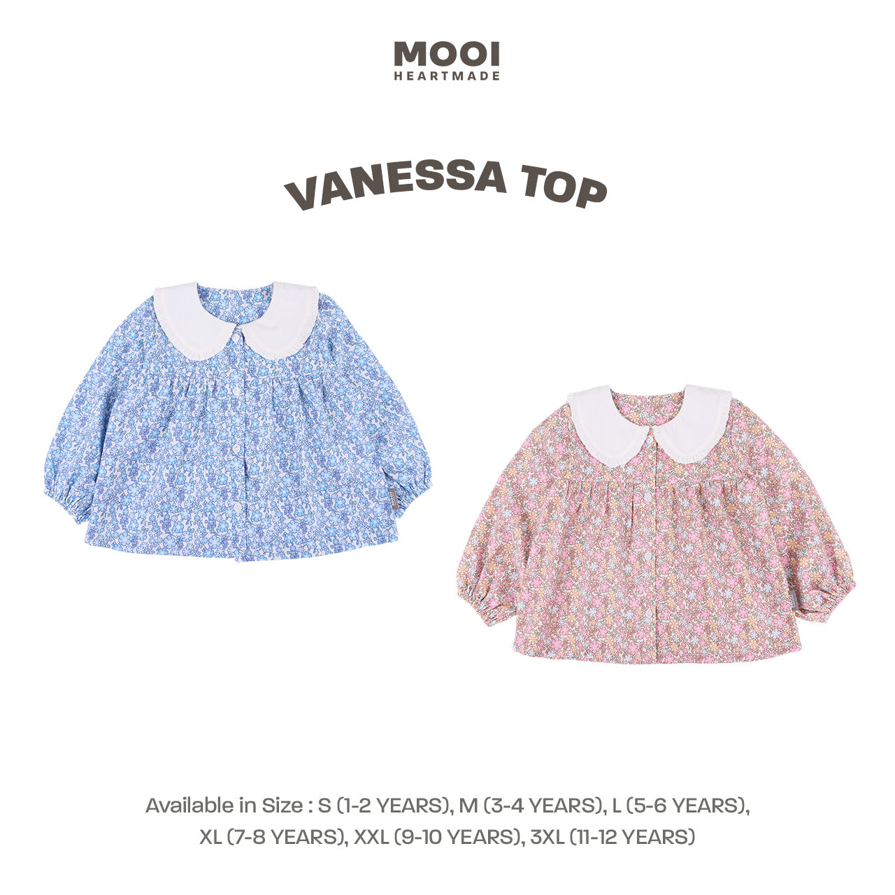 Mooi Atasan Anak Perempuan Vanessa Top