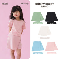 Mooi Rok Celana Skort Anak Perempuan Comfy Skort Basic Pants