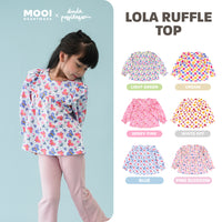 Mooi X Dinda Puspitasari Atasan Anak Perempuan Lola Top Ruffle