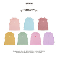 Mooi Atasan Anak Perempuan Yumiko Rib Top
