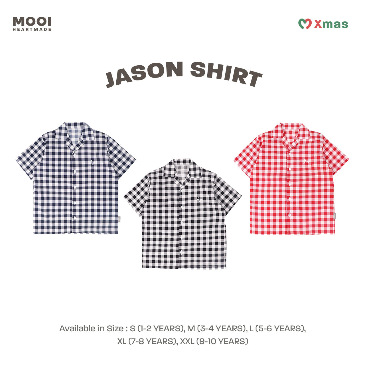 Mooi Kemeja Anak Laki-laki Christmas Collection Jason Shirt