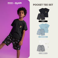 Mooi X Muklay Setelan Anak Pocket Tee Set