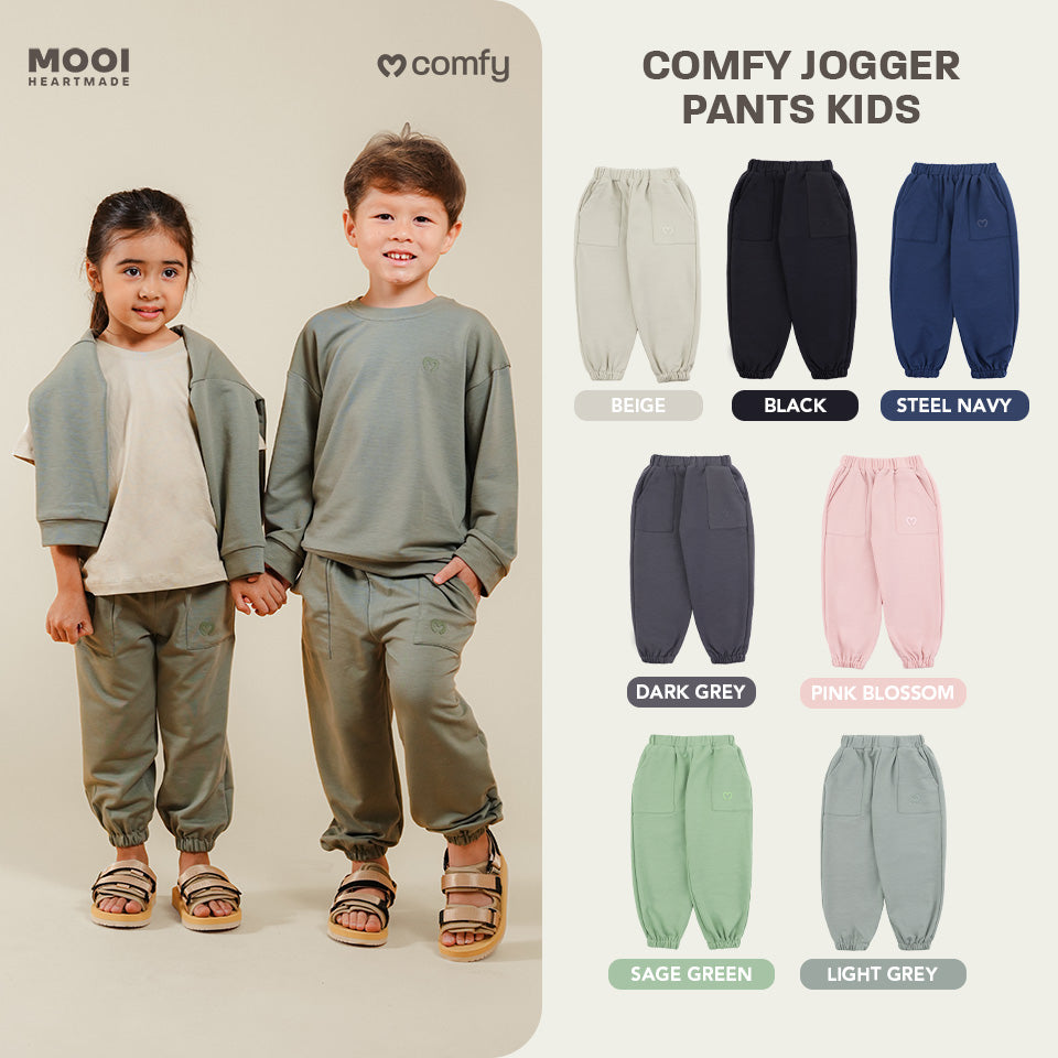Mooi Celana Jogger Anak Comfy Jogger Pants Kids