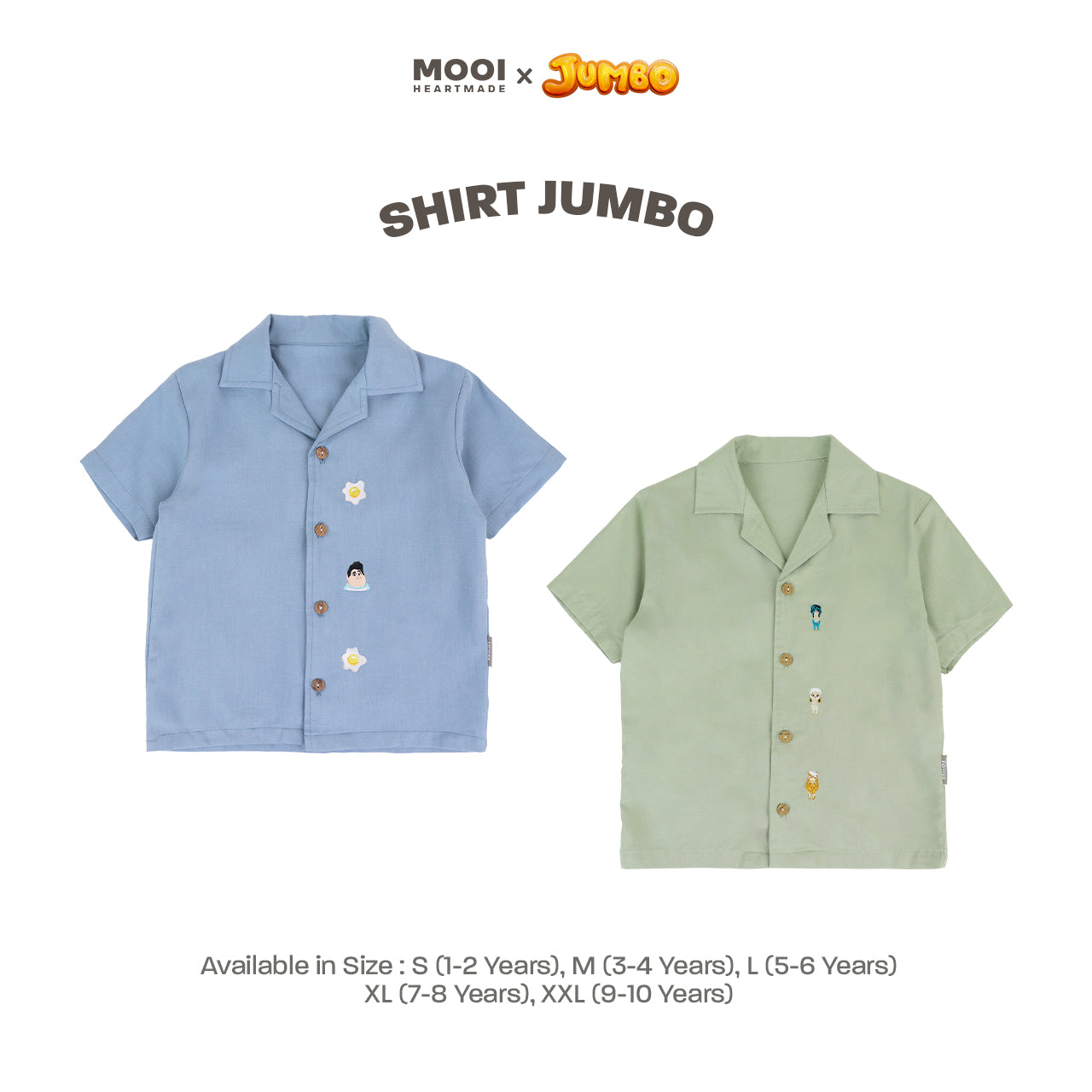 Mooi x Jumbo Shirt Kemeja Anak Laki - Laki