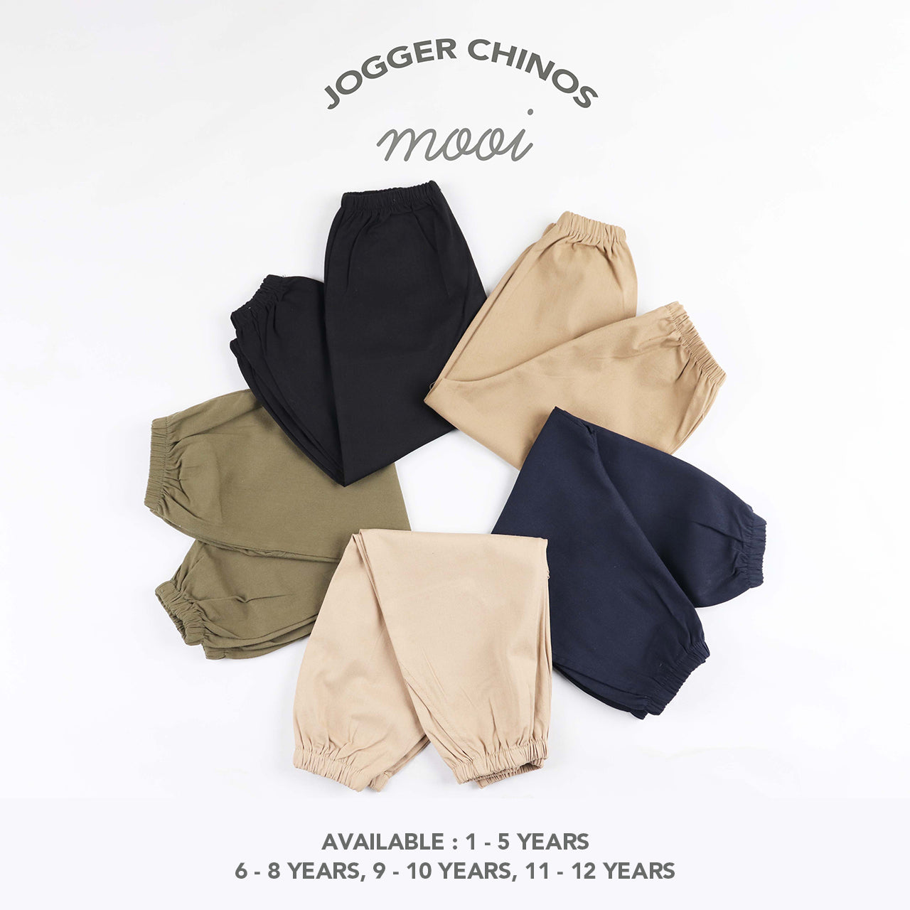 Mooi Celana Panjang Anak Unisex Laki Laki Perempuan Celana Jogger Chinos Anak Cowok Cewek