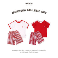 Mooi Merdeka Kaos Kemerdekaan 17 Agustus Setelan Anak Merdeka Athletic Set