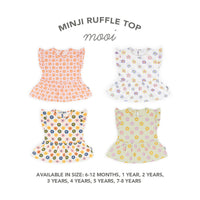 Mooi Atasan Anak Perempuan Minji Ruffle Top