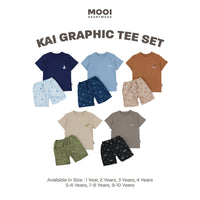 Mooi Setelan Anak Kaos Anak Tshirt Kai Graphic Tee Set