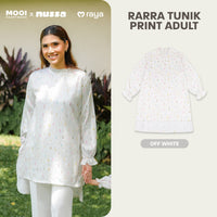 Mooi x Nussa Rarra Tunic Print Adult Tunik Wanita Atasan Wanita Raya Collection